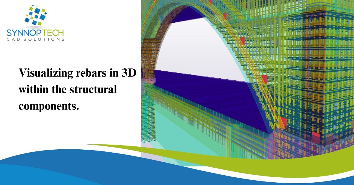 Visualizing rebars in 3D within the structural components.