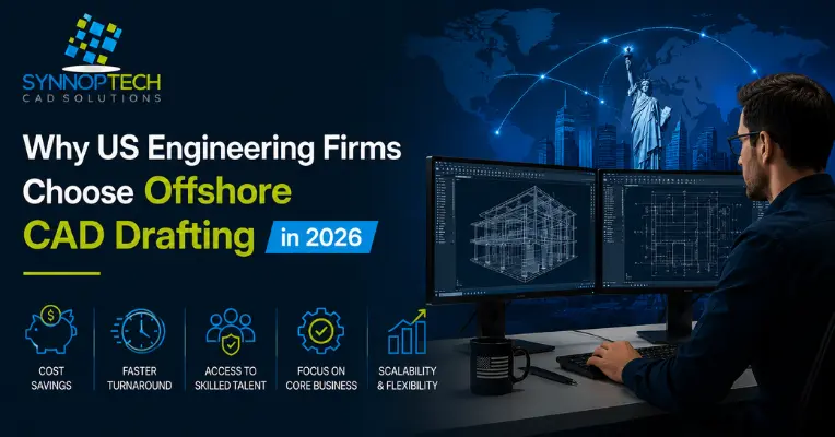 Why US Engineering Firms Choose Offshore CAD Drafting in 2026