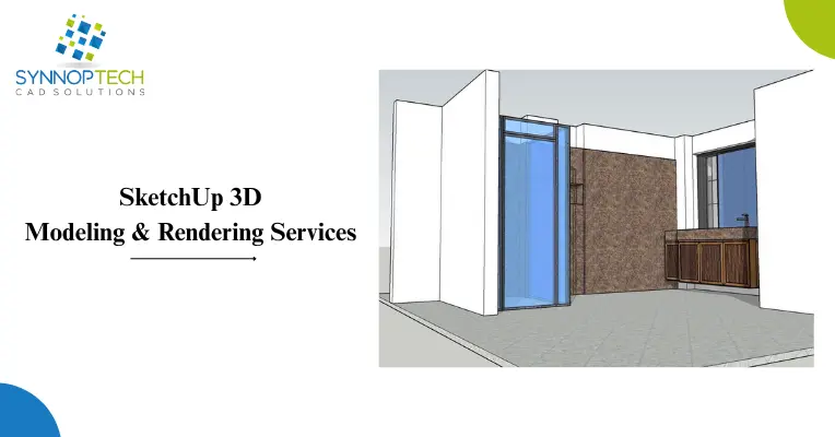 SketchUp 3D modeling and rendering services for interior architectural design